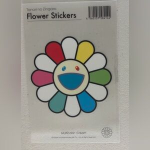 Takashi Murakami Flower Sticker Multicolor Cream